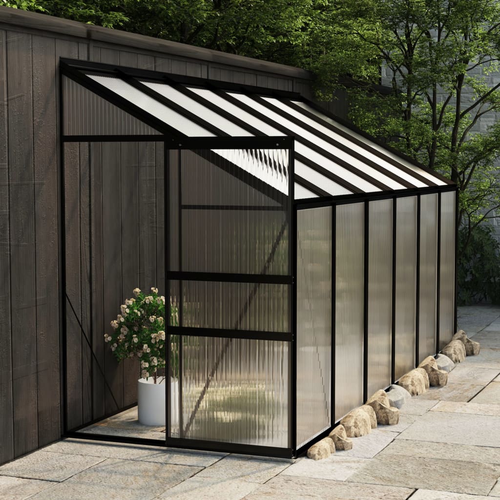 NNEVL Greenhouse Anthracite Aluminium 7.77 m³