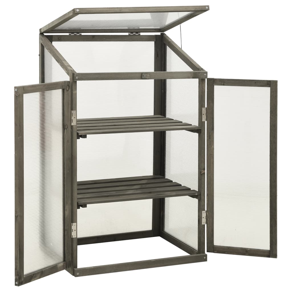 NNEVL Greenhouse 60x45x100 cm Firwood