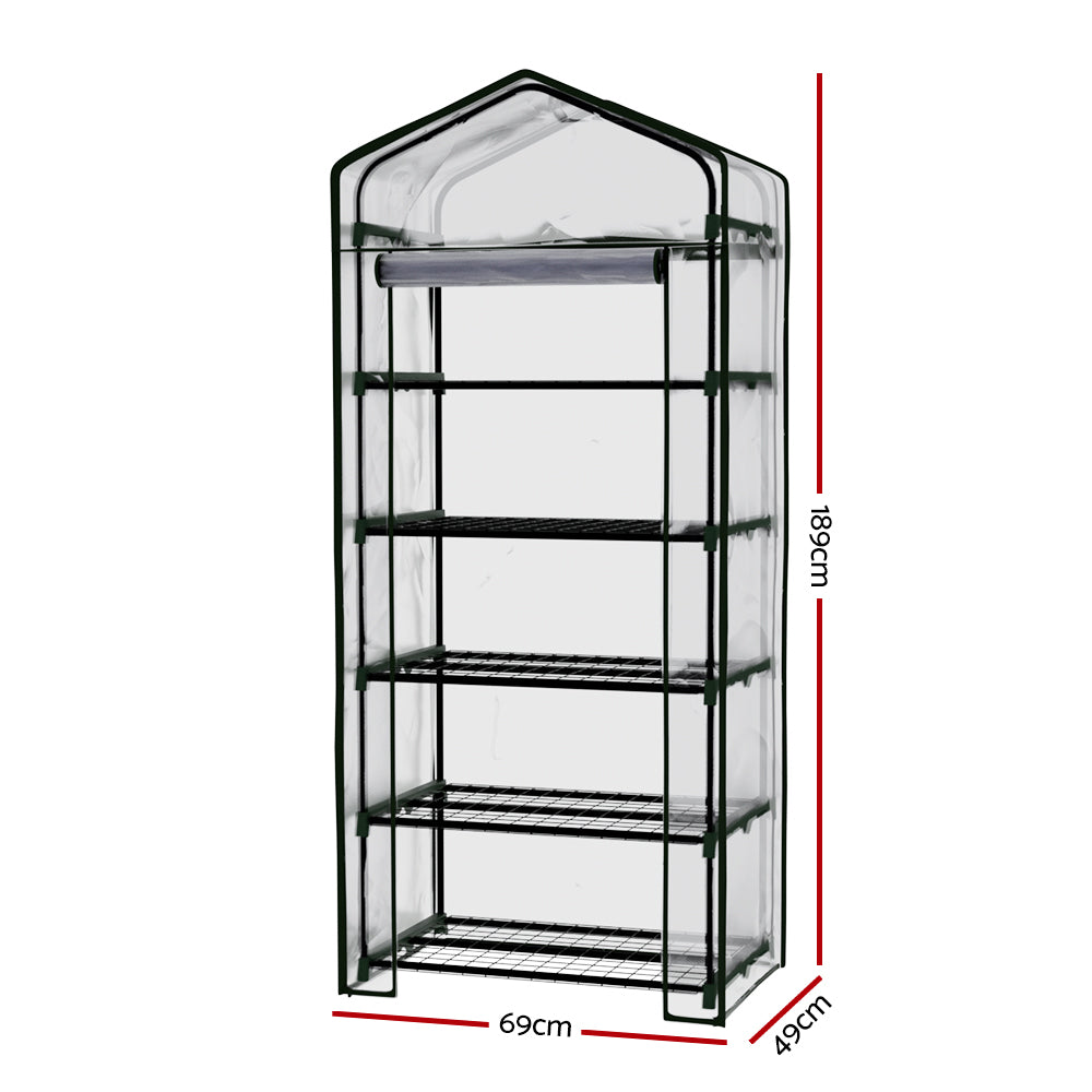 NNEDSZ Greenfingers Mini Greenhouse Garden Shed Green House Tunnel Plant Storage Flower 189cm