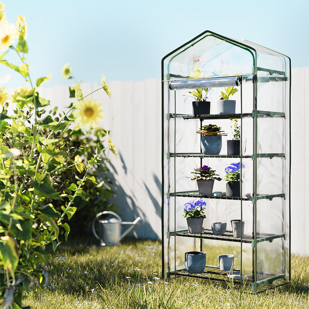 NNEDSZ Greenfingers Mini Greenhouse Garden Shed Green House Tunnel Plant Storage Flower 189cm