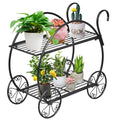 Heavy Duty Metal Flower Cart Plant Stand