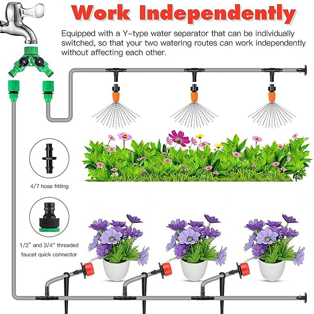 NNEDSZ Drip Irrigation System Plant Self Garden Watering Hose SpKit